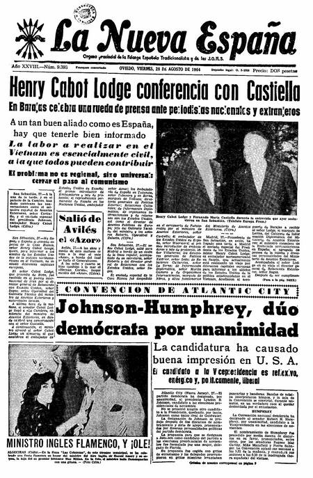 Portada Viernes 28 de  de 1964