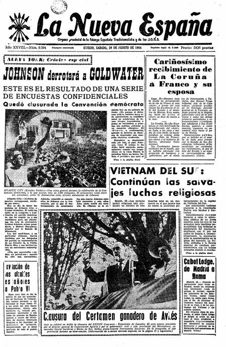 Portada Sábado 29 de  de 1964