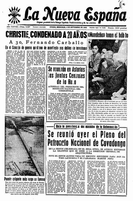 Portada Miércoles 2 de  de 1964