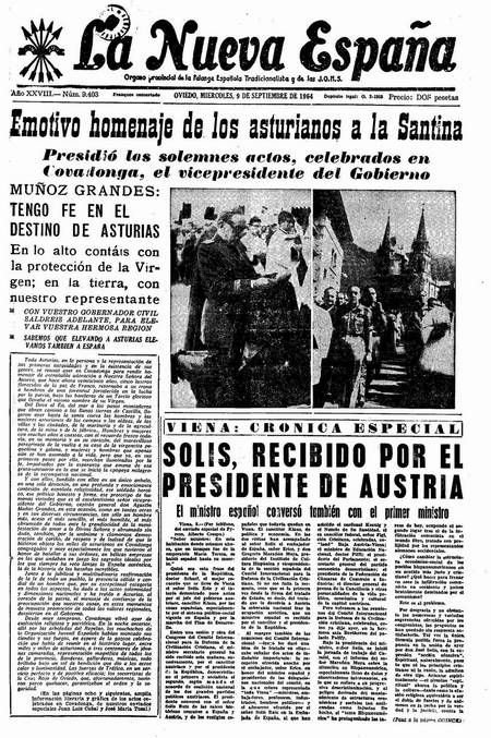 Portada Miércoles 9 de  de 1964