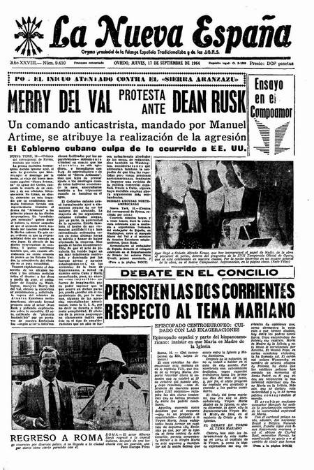 Portada Jueves 17 de  de 1964