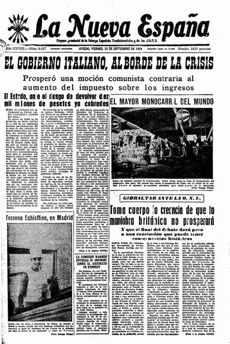 Portada Viernes 25 de  de 1964