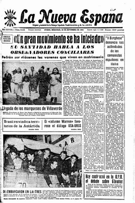 Portada Miércoles 30 de  de 1964