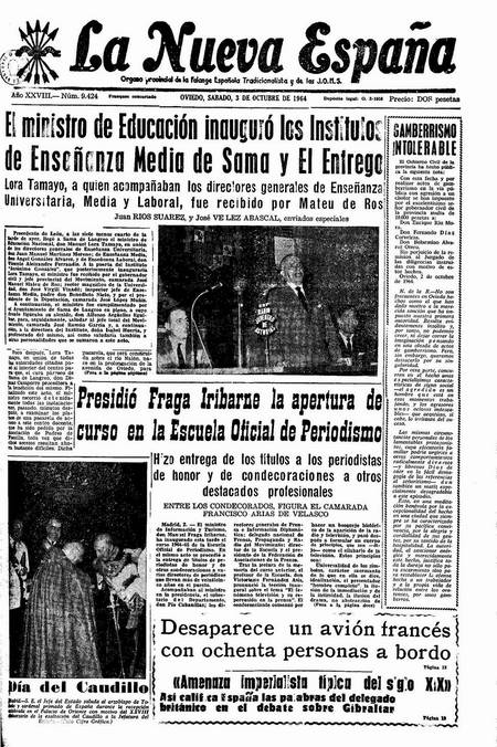 Portada Sábado 3 de Octubre de 1964