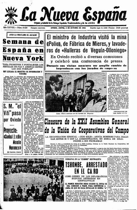Portada Jueves 8 de Octubre de 1964