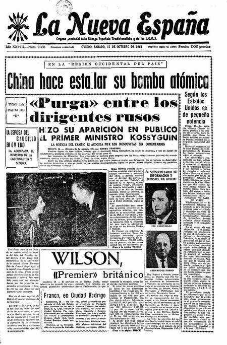 Portada Sábado 17 de Octubre de 1964