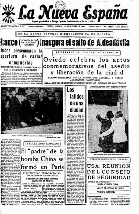 Portada Domingo 18 de Octubre de 1964