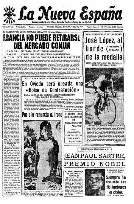 Portada Viernes 23 de Octubre de 1964