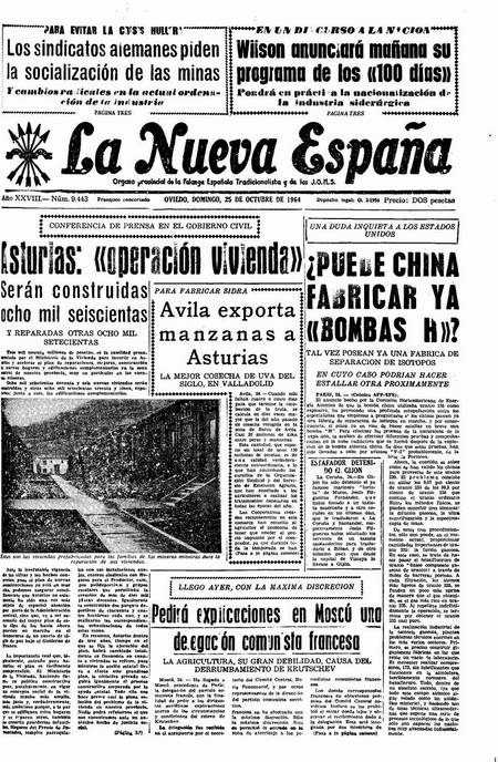 Portada Domingo 25 de Octubre de 1964