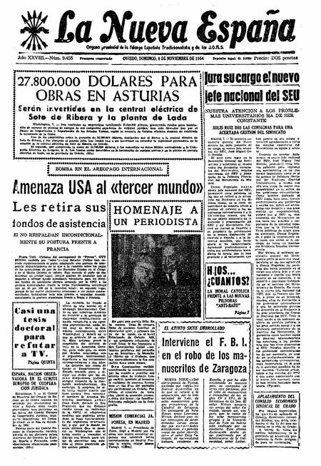Portada Domingo 8 de Noviembre de 1964