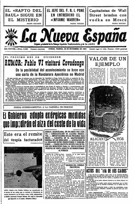 Portada Viernes 20 de Noviembre de 1964