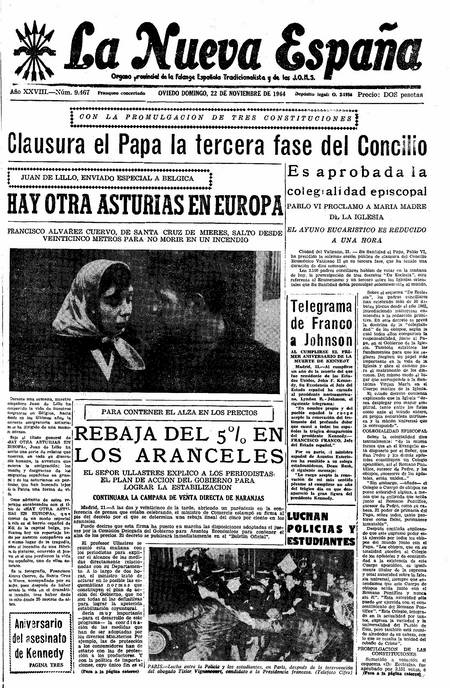 Portada Domingo 22 de Noviembre de 1964