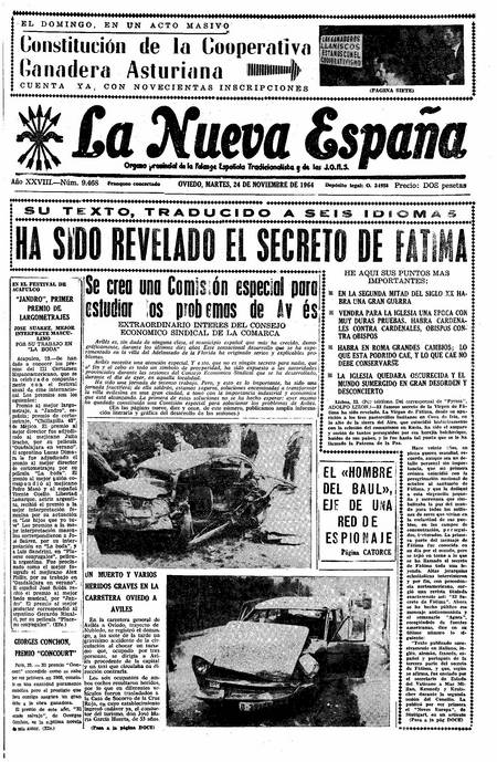 Portada Martes 24 de Noviembre de 1964