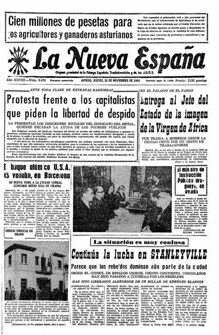 Portada Jueves 26 de Noviembre de 1964