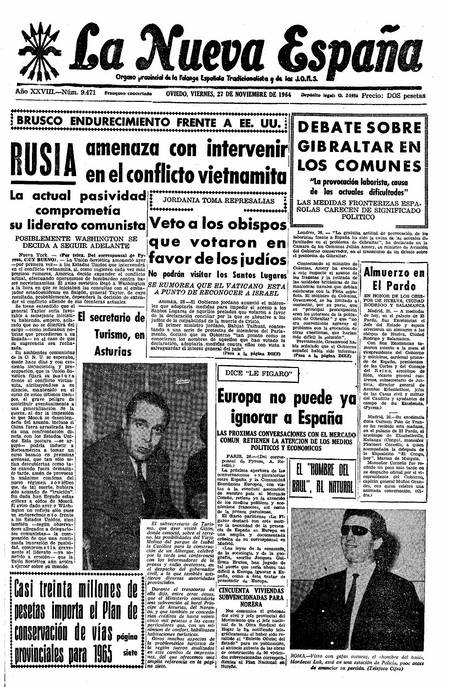 Portada Viernes 27 de Noviembre de 1964