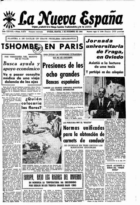 Portada Martes 1 de Diciembre de 1964