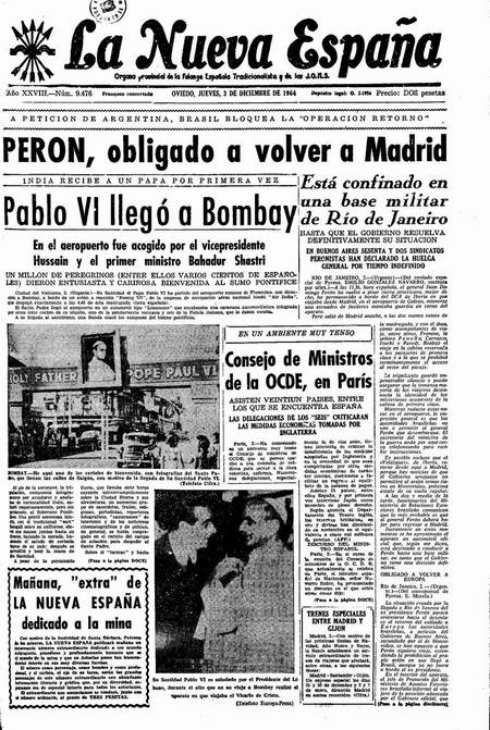 Portada Jueves 3 de Diciembre de 1964