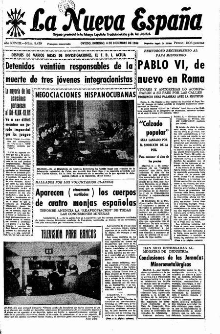 Portada Domingo 6 de Diciembre de 1964