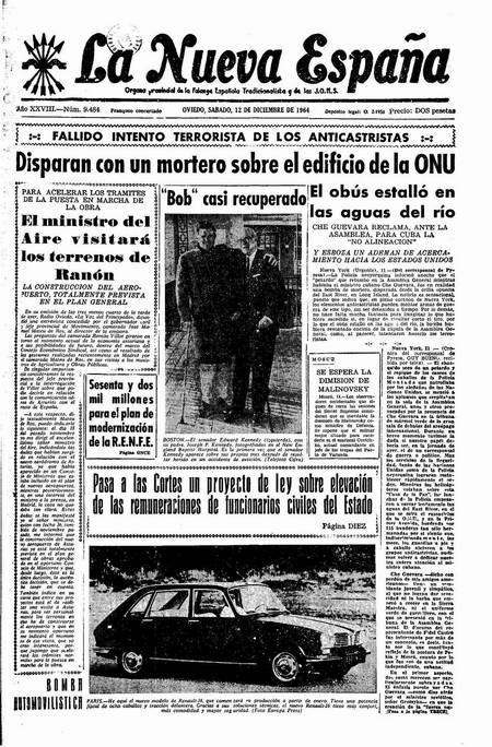 Portada Sábado 12 de Diciembre de 1964