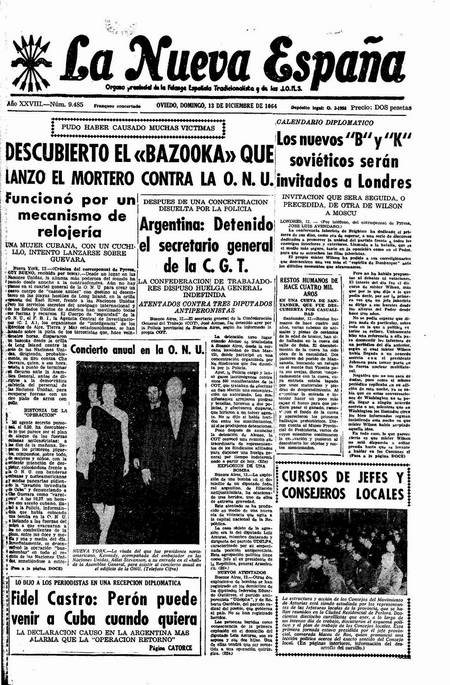 Portada Domingo 13 de Diciembre de 1964