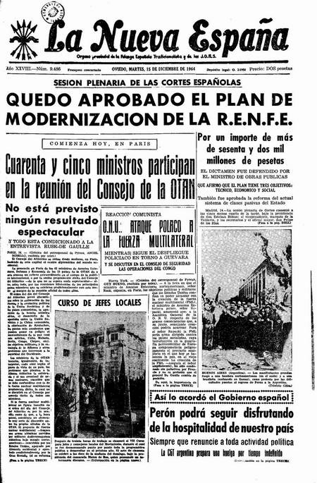 Portada Martes 15 de Diciembre de 1964