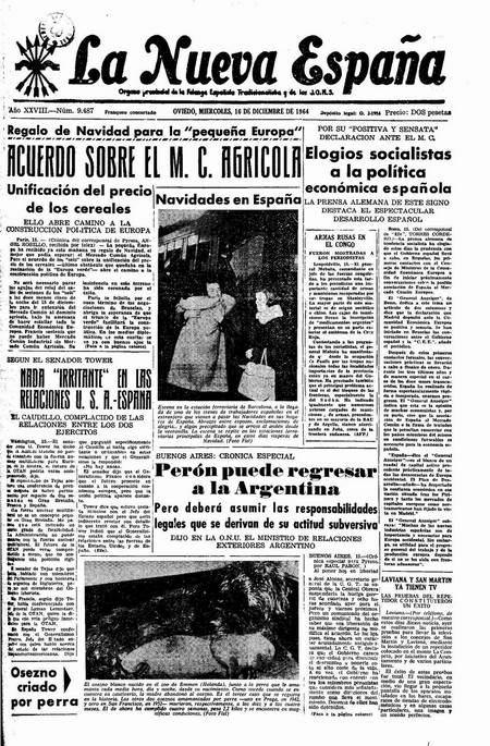 Portada Miércoles 16 de Diciembre de 1964