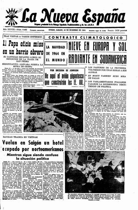 Portada Sábado 26 de Diciembre de 1964