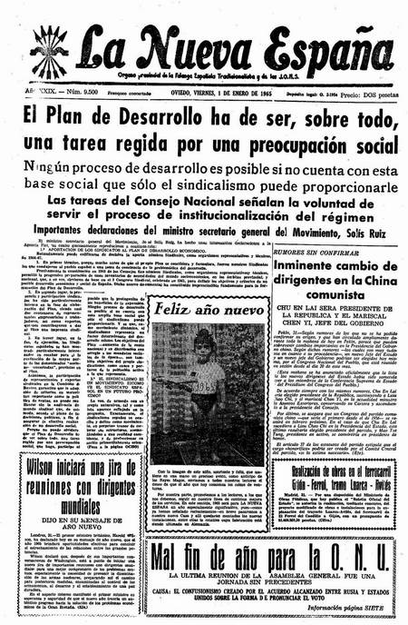 Portada Viernes 1 de  de 1965