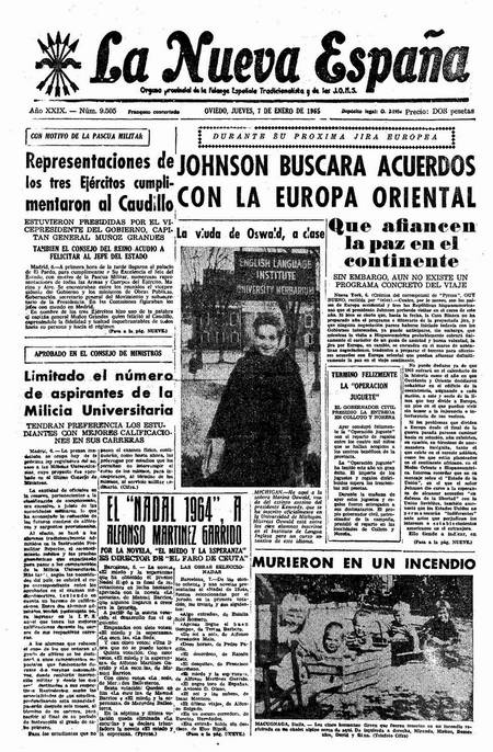 Portada Jueves 7 de  de 1965