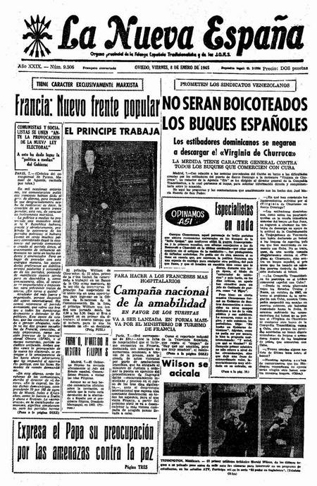 Portada Viernes 8 de  de 1965