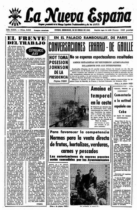 Portada Miércoles 20 de  de 1965