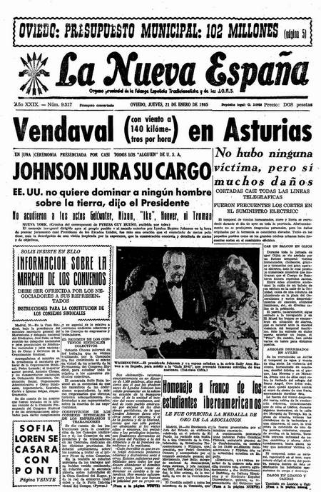 Portada Jueves 21 de  de 1965