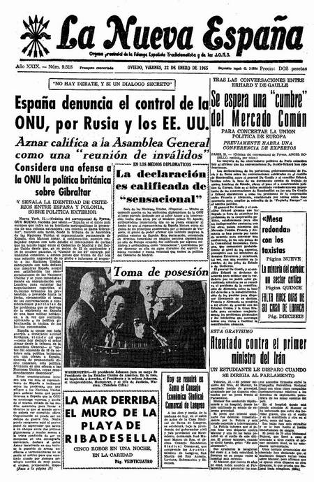 Portada Viernes 22 de  de 1965