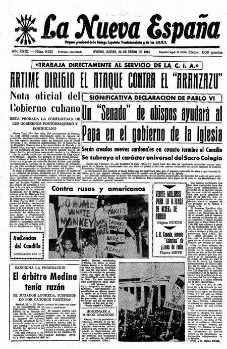 Portada Jueves 28 de  de 1965