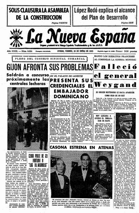 Portada Viernes 29 de  de 1965