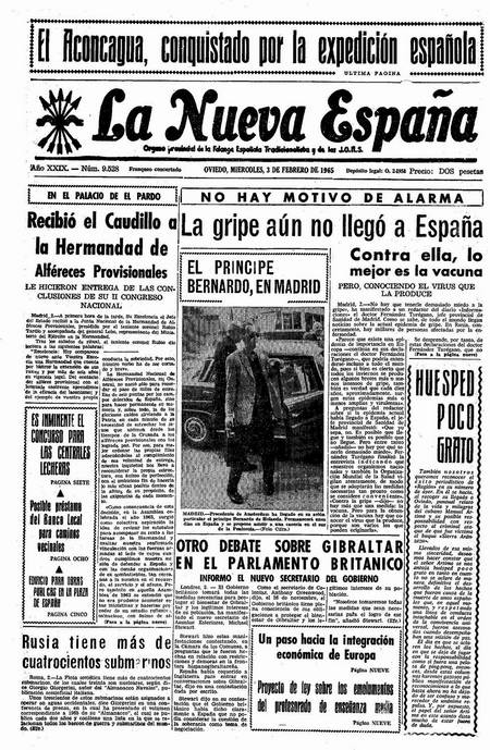 Portada Miércoles 3 de  de 1965