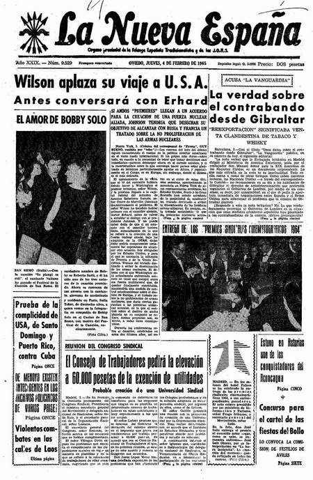 Portada Jueves 4 de  de 1965