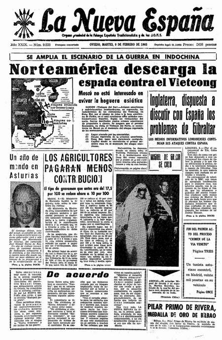 Portada Martes 9 de  de 1965