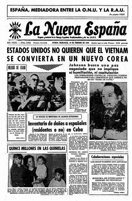 Portada Miércoles 10 de  de 1965