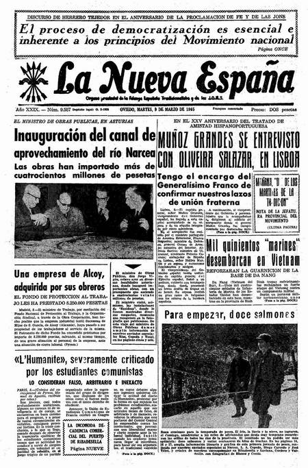 Portada Martes 9 de  de 1965