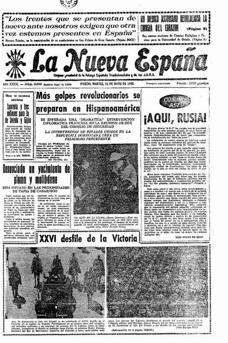 Portada Martes 11 de  de 1965