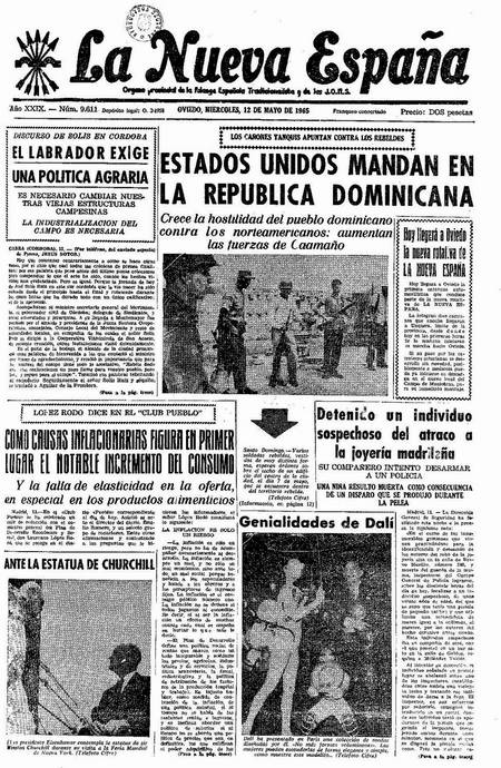 Portada Miércoles 12 de  de 1965