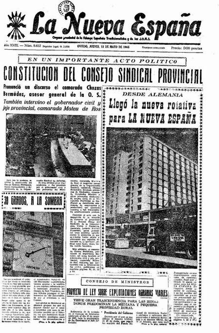 Portada Jueves 13 de  de 1965