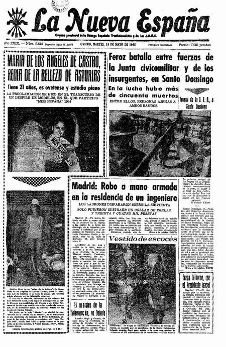 Portada Martes 18 de  de 1965