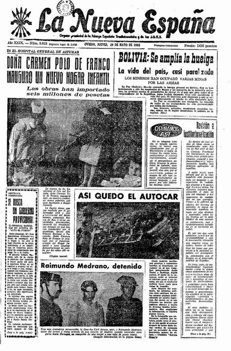 Portada Jueves 20 de  de 1965