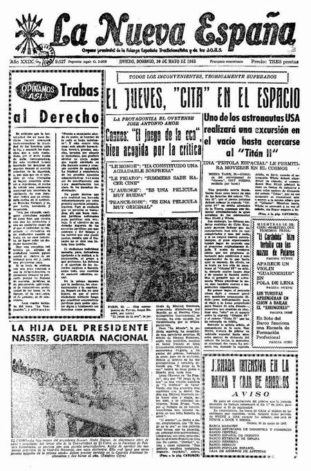 Portada Domingo 30 de  de 1965