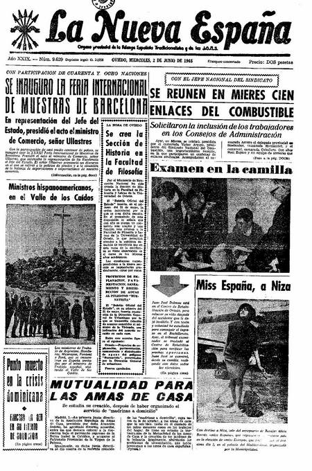 Portada Miércoles 2 de  de 1965