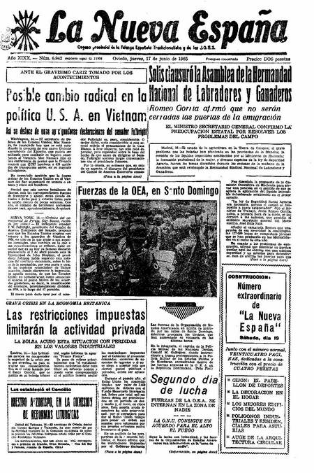 Portada Jueves 17 de  de 1965