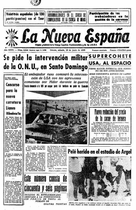 Portada Sábado 19 de  de 1965