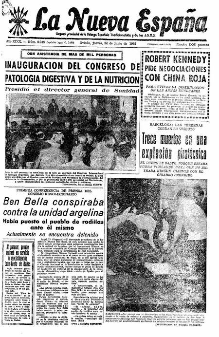 Portada Jueves 24 de  de 1965